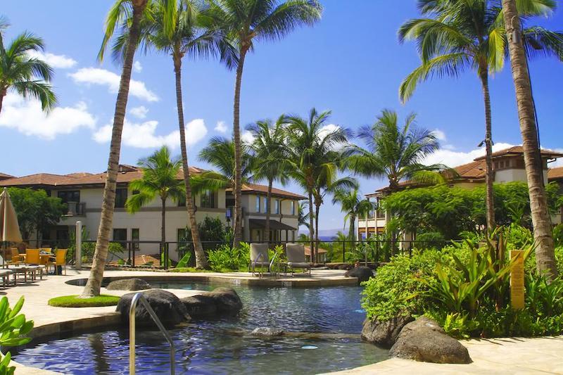 Take the serene setting that the Wailea Beach Villas pool has to offer residents
