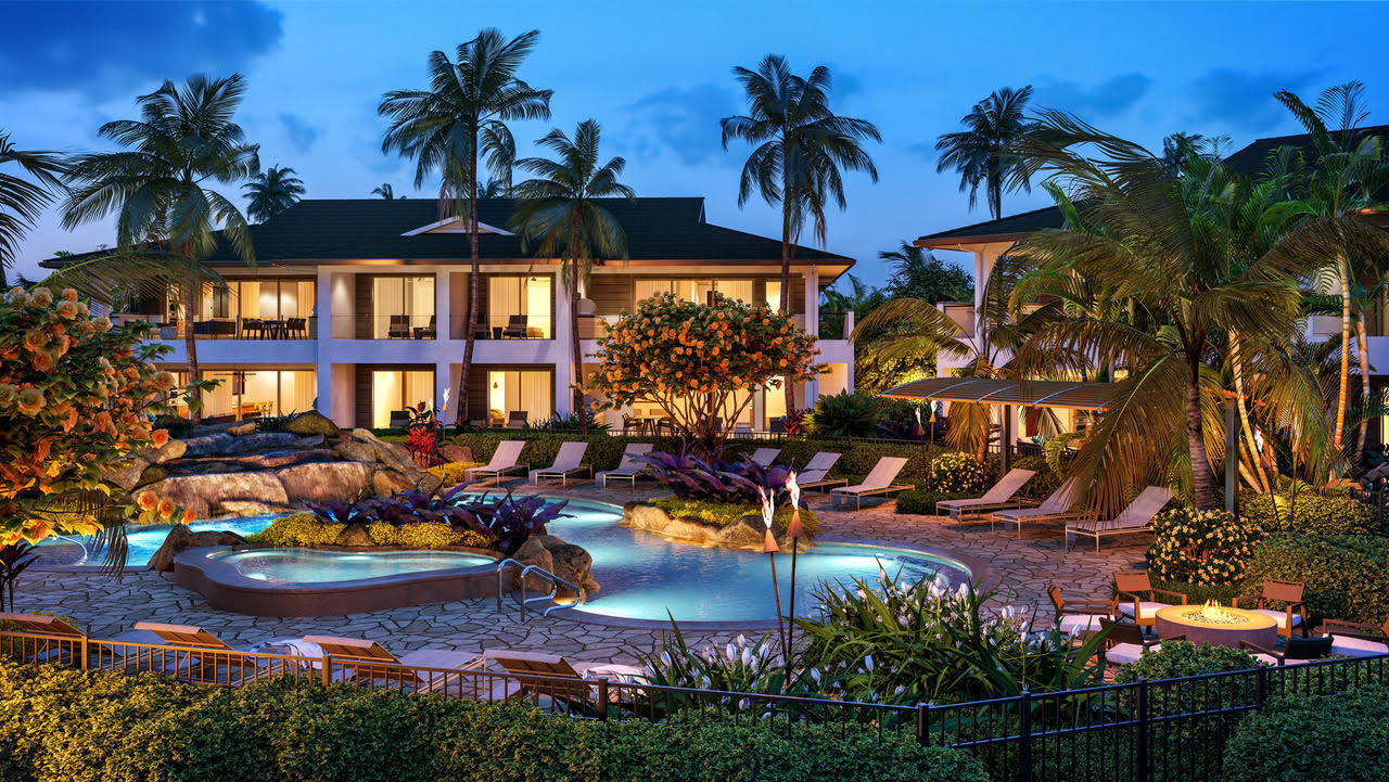 Rendering of the Luana Garden Villas at Honua Kai