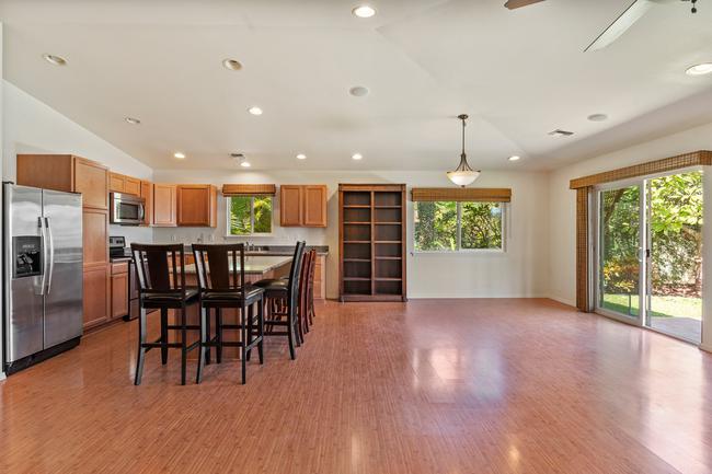 Living room and kitchen